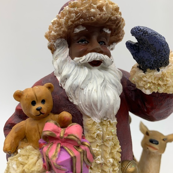 YOUNGS INCORPORATED Christmas Santa With Reindeer & Toys Statue Figurine 8.5” - Picture 12 of 12